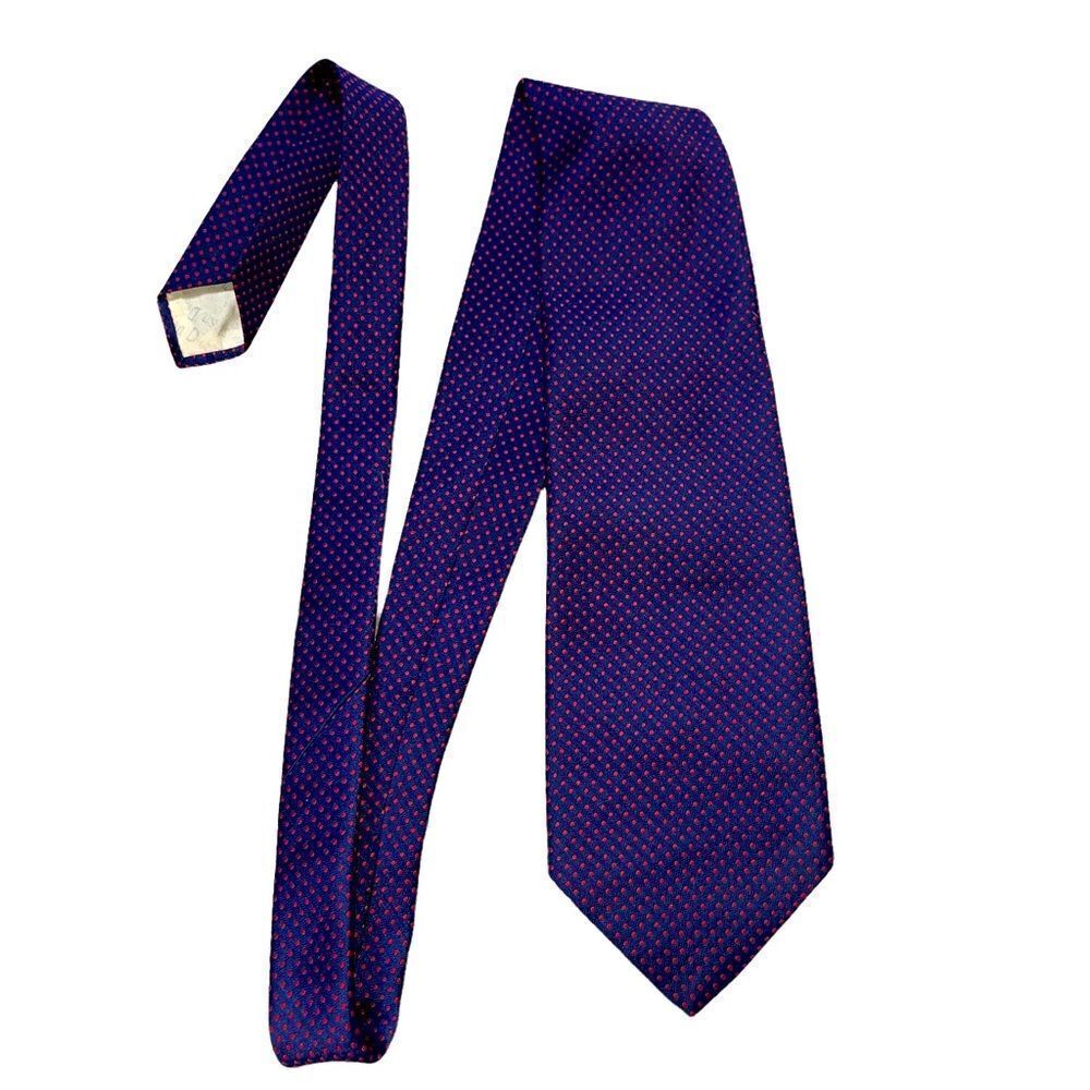 Christian Dior blue and red polka dot necktie luxury, designer